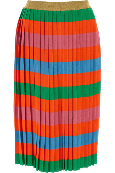 ウィメンズ新着アイテム Gucci Multicolor Viscose Blend Skirt