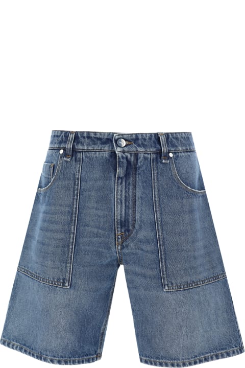 Pants for Men Fendi Denim Shorts