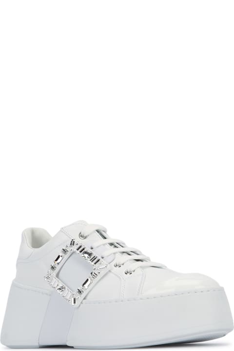 Roger Vivier Viv Skate High Strass Sneakers