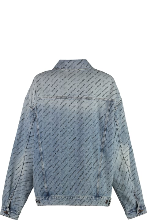 Coats & Jackets for Women Balenciaga Printed Denim Jacket