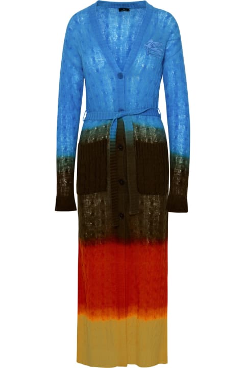 Fleeces & Tracksuits for Women Etro Multicolor Wool Cardigan