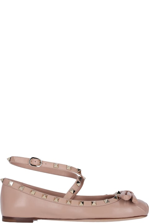 Flat Shoes for Women Valentino Garavani "rockstud" Ballet Flats