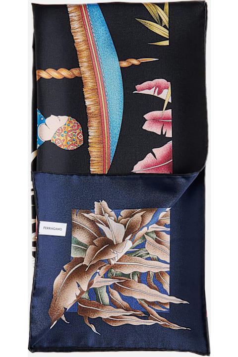 Ferragamo Scarves & Wraps for Women Ferragamo India Print Silk Scarf