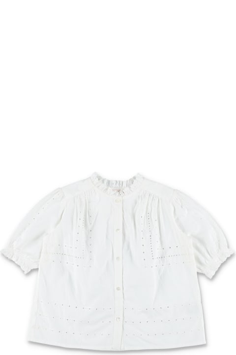 Homeware Bonpoint Bonpoint Letitia Embroidered Blouse For Girls