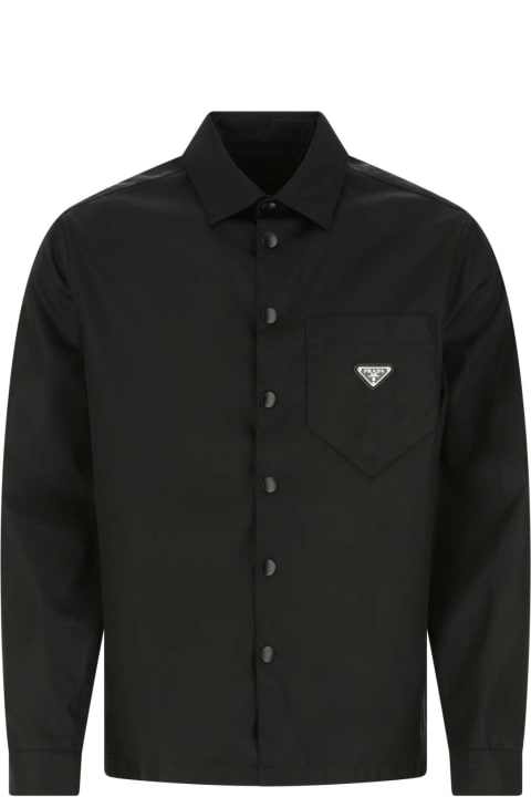 Prada for Men Prada Black Re-nylon Shirt