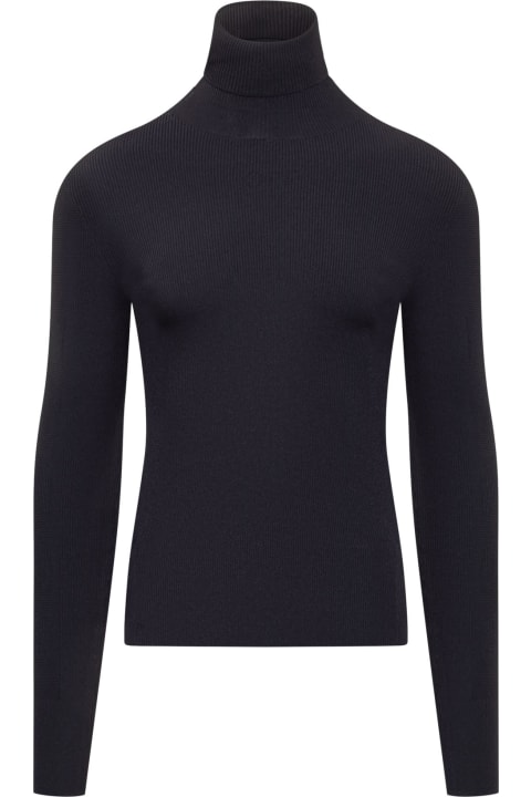 Sweaters for Men Off-White Turtleneck Sweater