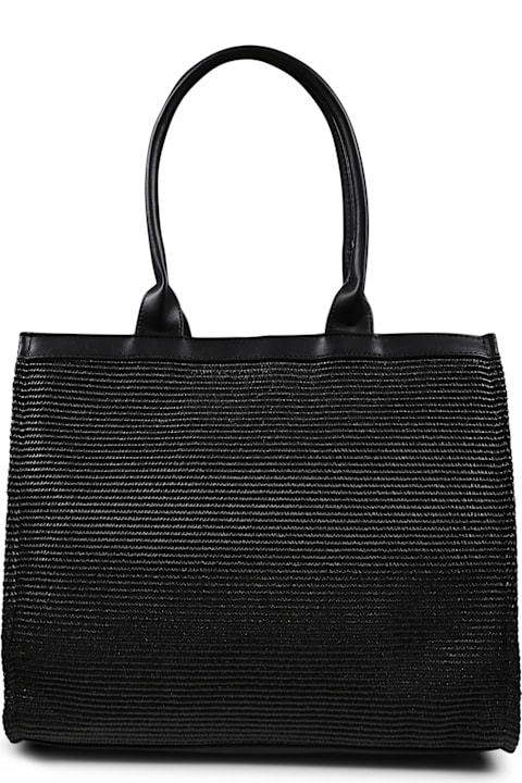Homeware MSGM Black Bag For Girl With Logo