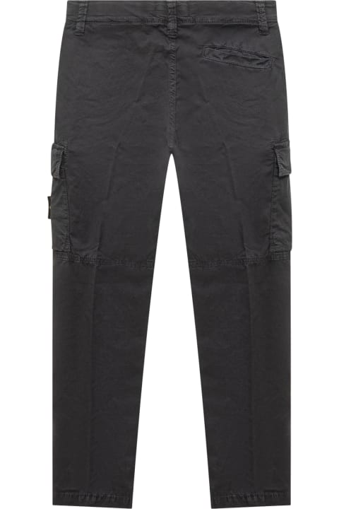 Stone Island Junior Bottoms for Boys Stone Island Junior Tapered Badge Pants