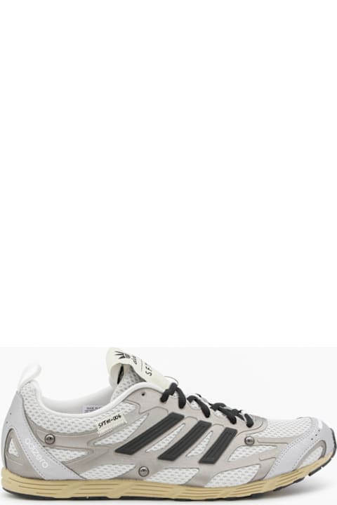 Adidas Silver Leather Adizero Pr Sneakers