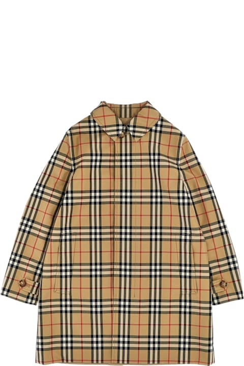 Burberry Coats & Jackets for Boys Burberry House-check Reversible Long-sleeved Coat