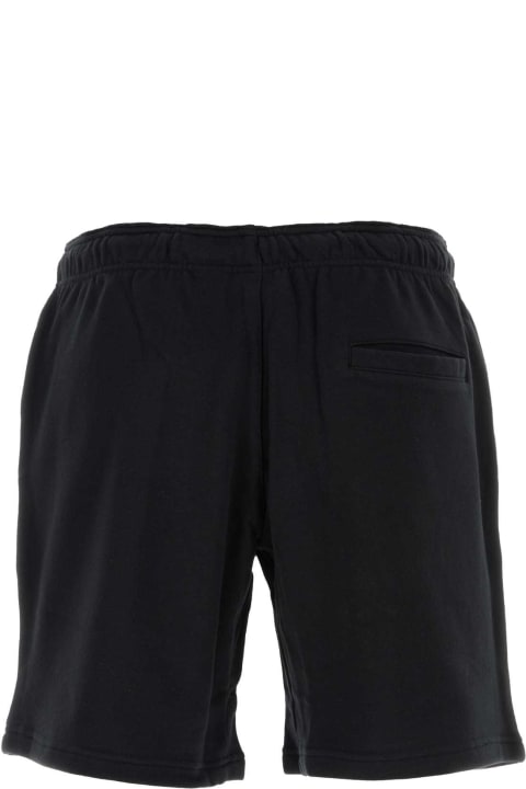 Yohji Yamamoto Pants for Men Yohji Yamamoto Black Cotton Bermuda Shorts