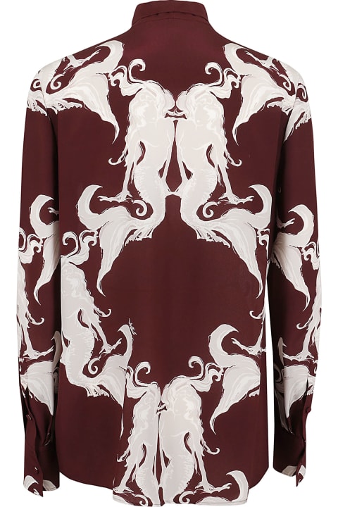 Clothing for Women Valentino Garavani Shirt | Pattern | Crepe De Chine Metamorphos Siren Small