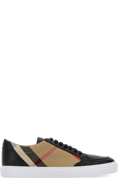 Burberry Embroidered Canvas Sneakers