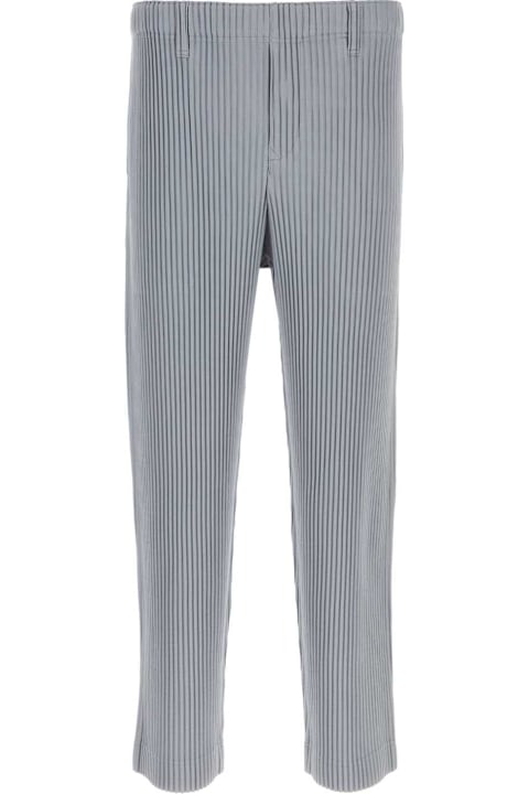 Homme Plissé Issey Miyake for Men Homme Plissé Issey Miyake Powder Blue Polyester Pant