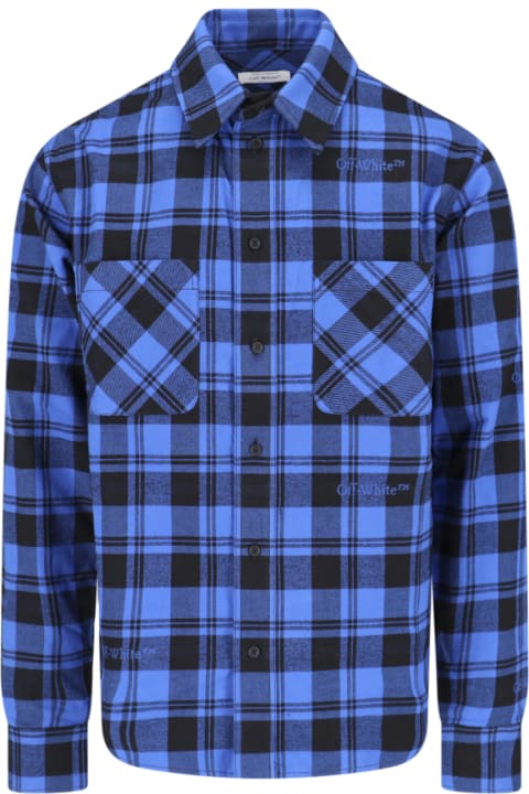 Off-White for Men Off-White Checked Flannel Shirt