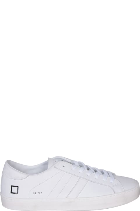 Sneakers for Men D.A.T.E. Hill Low Calf Leather White Sneakers