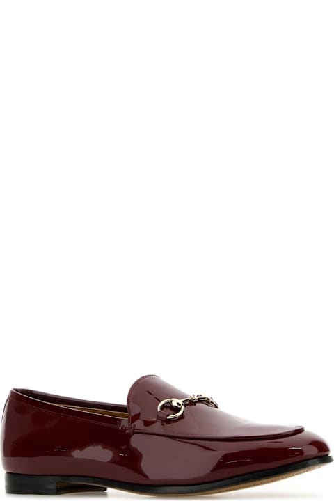 Shoes for Women Gucci Burgundy Leather Loafers