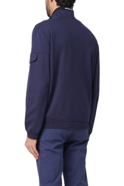 Woolrich Fleeces & Tracksuits for Men Woolrich Woolrich Long-sleeved Zip-up Sweatshirt