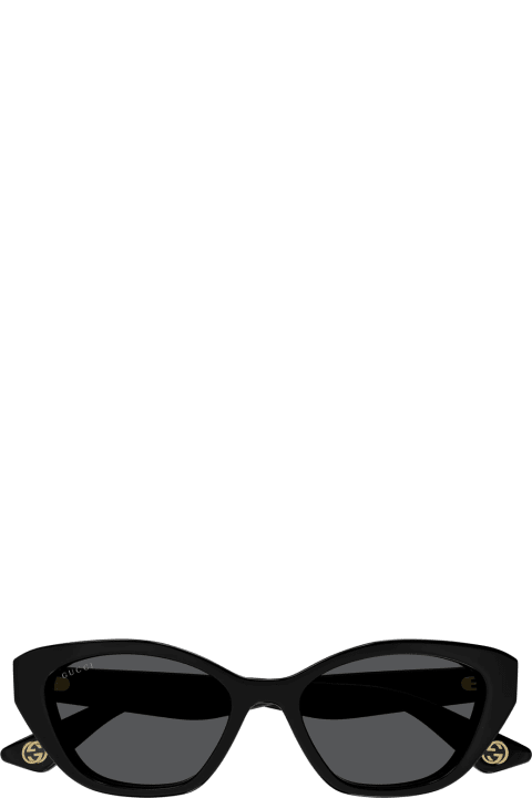 Eyewear for Women Gucci Eyewear Gg1638s Linea Lettering 001 Black Grey Sunglasses