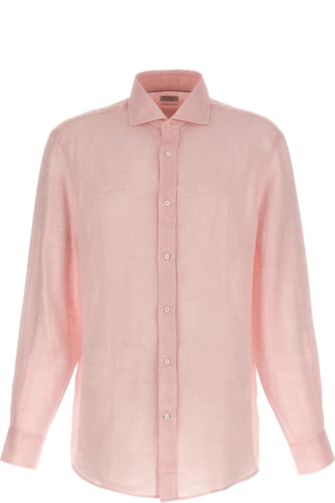 メンズ Brunello Cucinelliのシャツ Brunello Cucinelli Linen Shirt