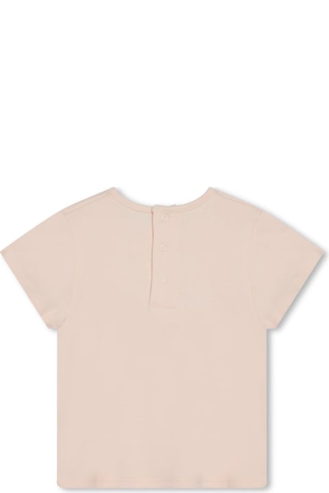 ベビーボーイズ ChloéのTシャツ＆ポロシャツ Chloé T-shirt With Embroidery