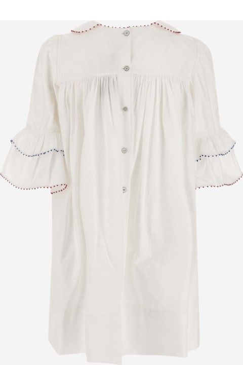 Péroのガールズ Péro Cotton Dress With Embroidery