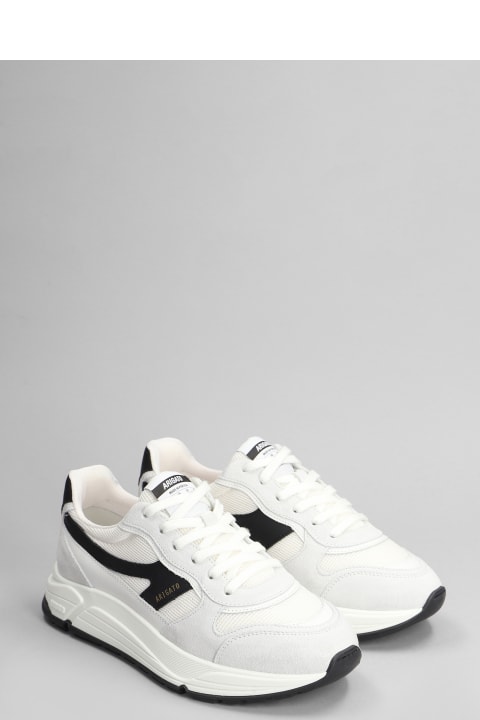 Sneakers for Men Axel Arigato Rush-a Sneakers In White Suede And Fabric
