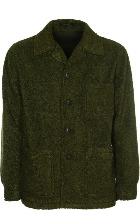Tagliatore Coats & Jackets for Men Tagliatore Spread-collared Buttoned Shirt Jacket