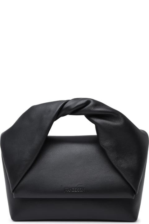 J.W. Anderson for Women J.W. Anderson Black Leather Twister Midi Bag
