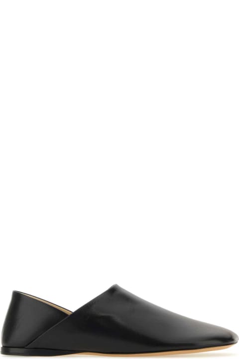 ウィメンズ シューズのセール Loewe Black Leather Toy Loafers