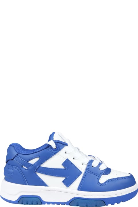 Light Blue Sneakers For Boy With Arrows