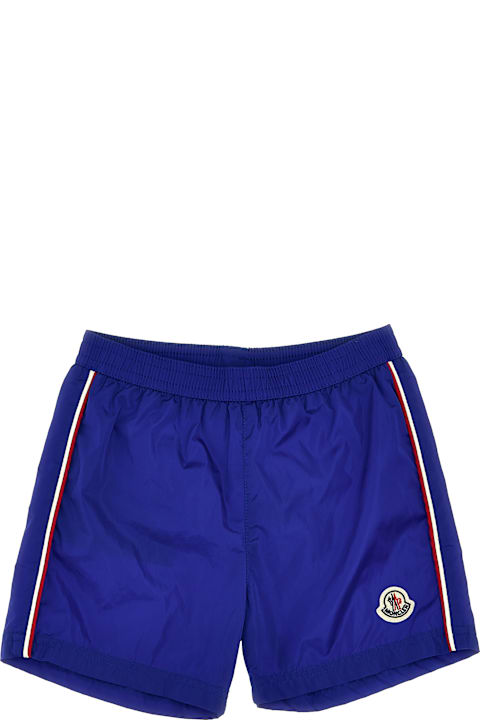 Sale for Baby Boys Moncler Logo Patch Swim Shorts
