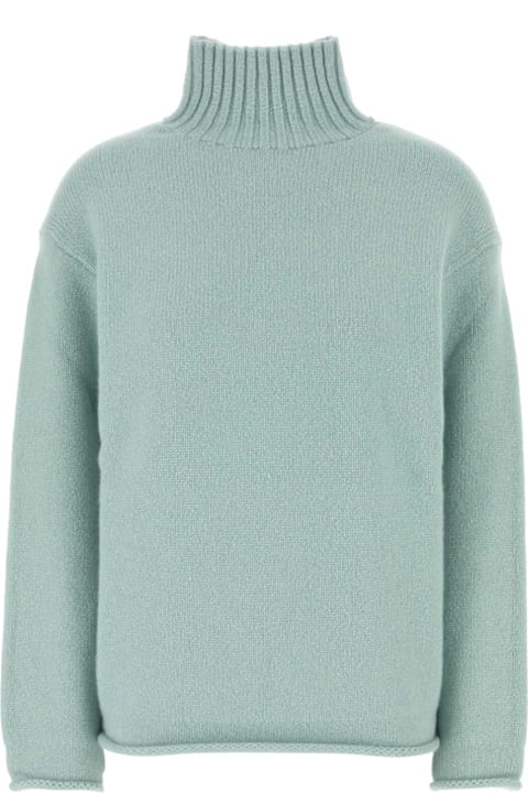 Bottega Veneta Sweaters for Women Bottega Veneta Sea Green Cashmere Sweater