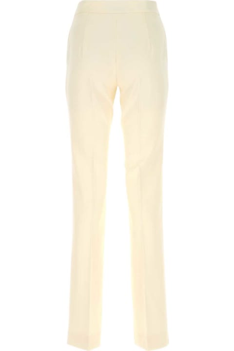 Moschino Pants & Shorts for Women Moschino Cream Wool Pant