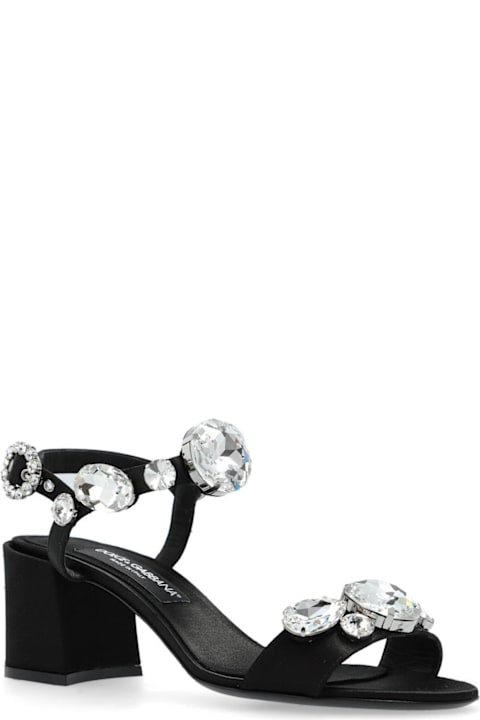 Dolce & Gabbana Sandals for Women Dolce & Gabbana Gemstone Embellishment Heeled Sandals
