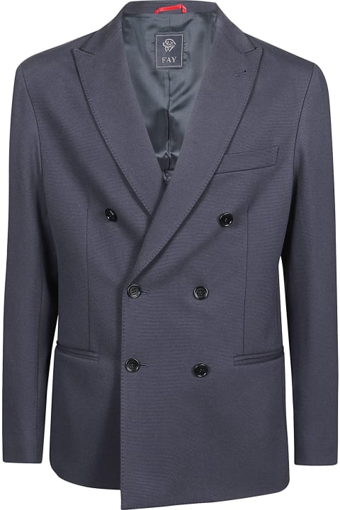 Fay Coats & Jackets for Men Fay Double Breasted Jacket