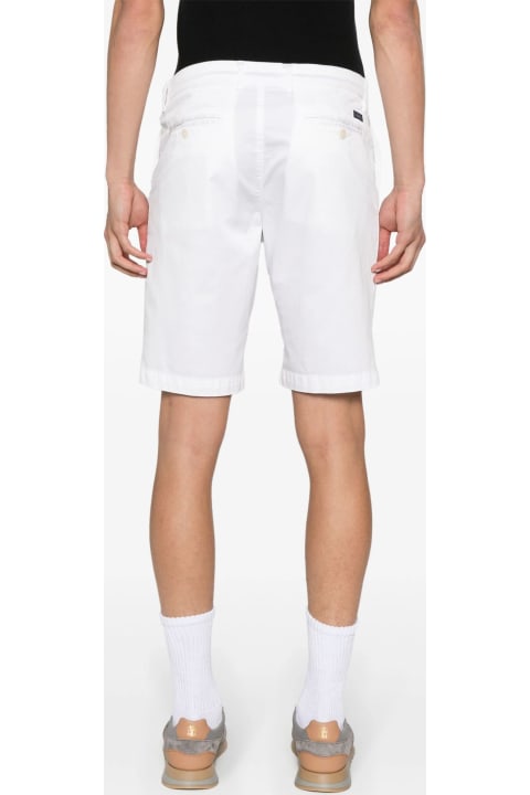Fay Pants for Men Fay White Stretch Cotton Shorts