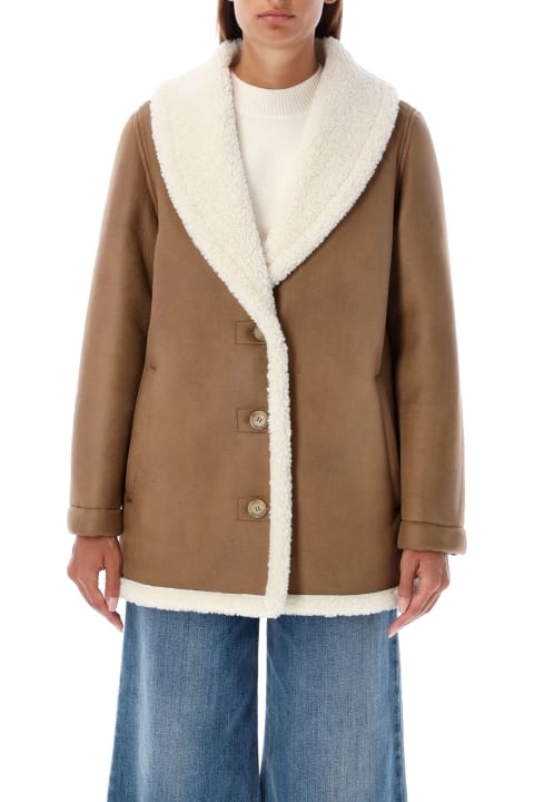 A.P.C. معاطف وجواكت لـ السيدات A.P.C. Mateau Vanessa Eco Shearling Jacket