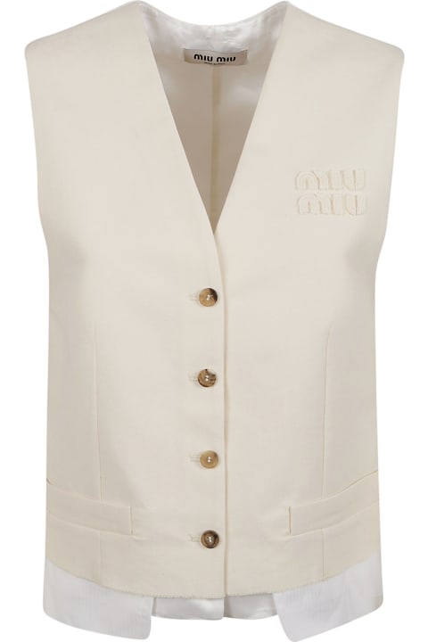 Miu Miu Coats & Jackets for Women Miu Miu Buttoned Vest