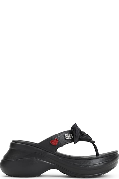 Homeware Balenciaga Tong Crocs Sandals