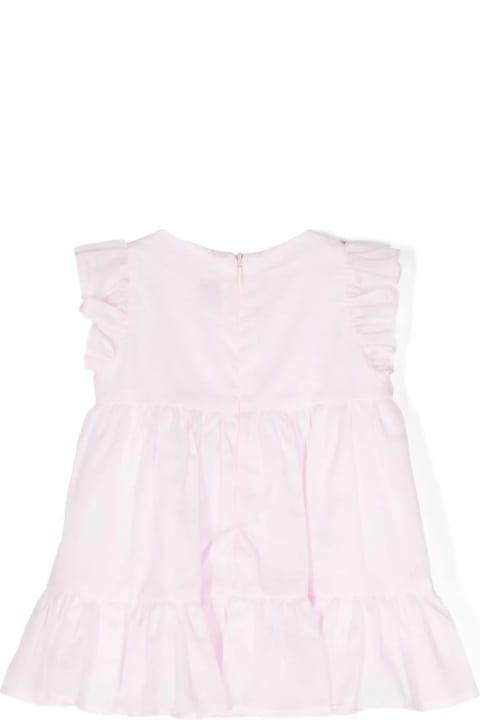 ベビーガールズ Il Gufoのボディスーツ＆セットアップ Il Gufo Pink Cotton Voile Dress With Culotte