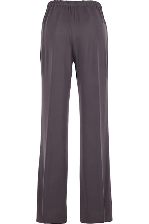 Antonelli for Kids Antonelli 'tiene' Violet Pants With Elastic Waist In Viscose Blend Woman