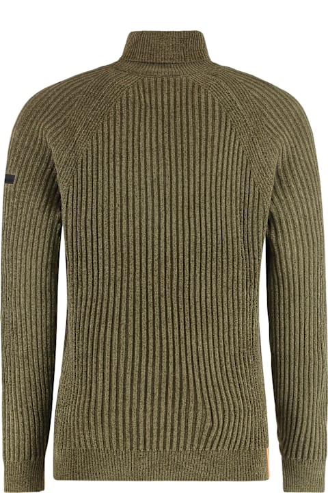 Homeware RRD - Roberto Ricci Design Velvet Rave Turtleneck Sweater With Ribbing
