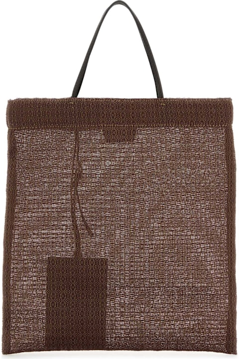 Fashion for Women The Row Brown Mesh Mini Barn Shopping Bag