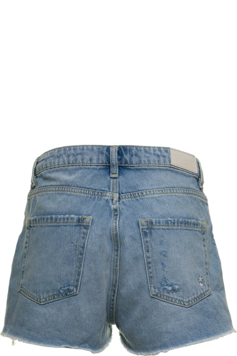 Icon Denim Woman's Sam Denim Shorts With Ripped Details
