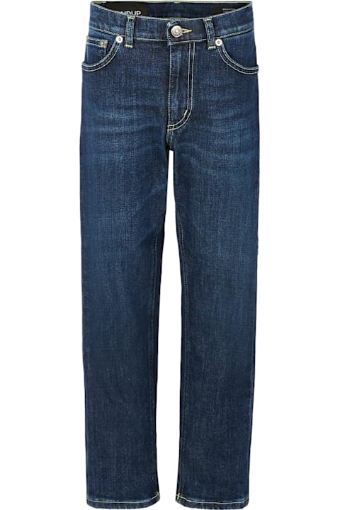 أدوات منزلية Dondup Blue Denim Jeans For Boy With Logo