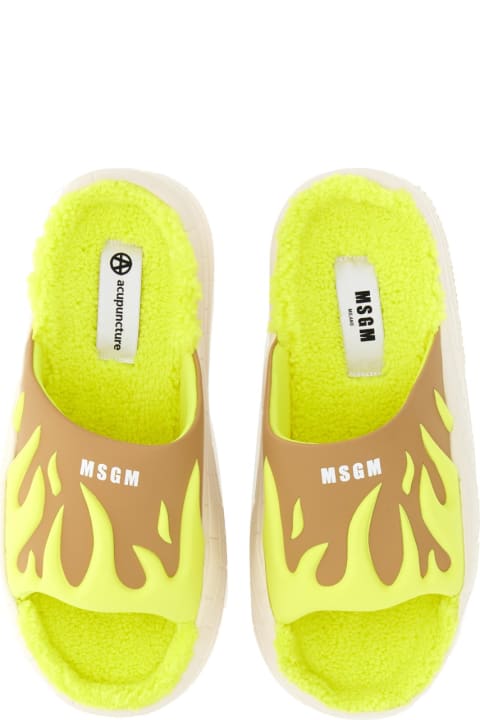 MSGM Other Shoes for Men MSGM Fleece Sandal