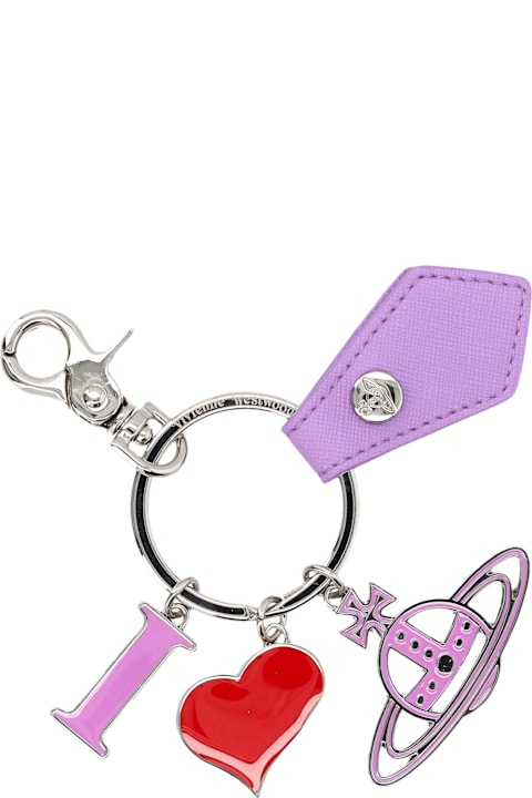 Vivienne Westwood Keyrings for Women Vivienne Westwood I Love Orb Keyring