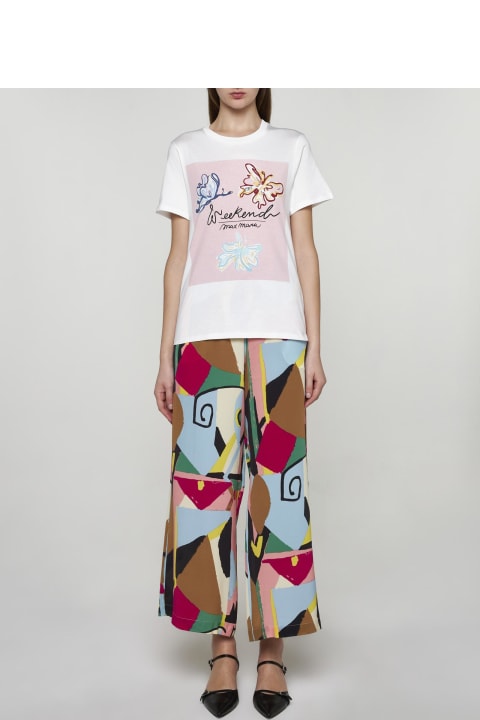 Fashion for Women Weekend Max Mara Yen Print Cotton T-shirt