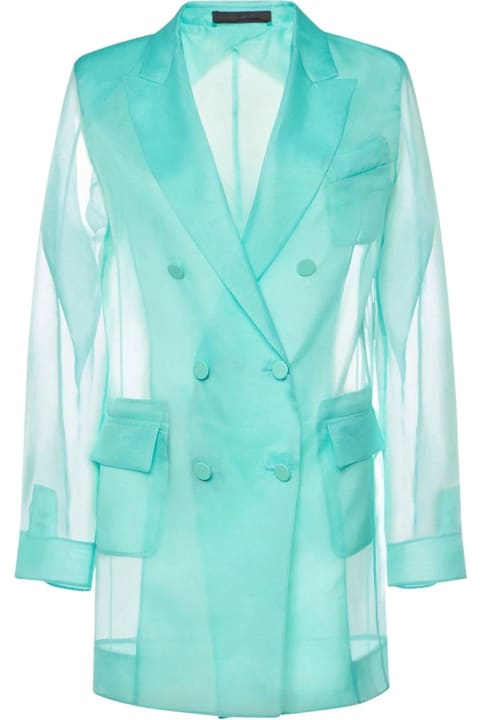Max Mara Pianoforte Coats & Jackets for Women Max Mara Pianoforte Negra Double-breasted Sheer Blazer